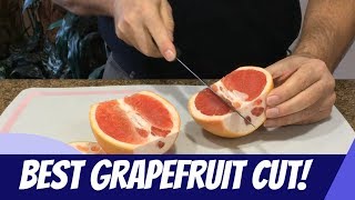 HOW TO CUT A GRAPEFRUIT 🔪 Fastest, Easiest, Cleanest & Most Efficient Method.