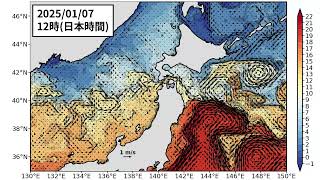 2025年1月14日までの親潮「短期」予測 番外 (含む日本海北部)