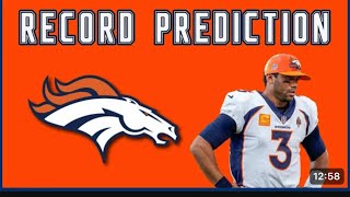 Denver Broncos record prediction 2023-2024 season