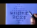 10*2 dots rangoli designs for new year 2025 newyearrangoli2025 @konisrangoli muggulu kolam