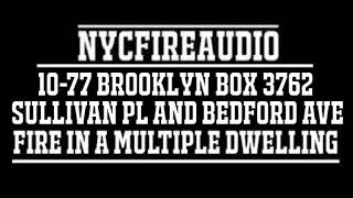 NYCFireAudio - FDNY Brooklyn 10-77 Box 3762 Audio  - Fire In A Multiple Dwelling - 1/31/18