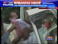 tmc workers stop cpi candidate s car