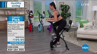 FitQuest Upright Flex Express and Recumbent Bike with Re...