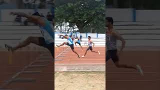 110m hurdles race