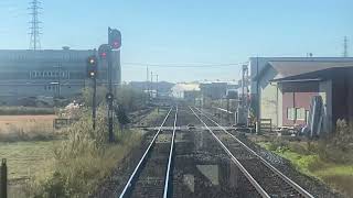 12月8日  関東鉄道 常総線 水海道駅〜水海道車両基地までのキハ2100形の前面展望です！