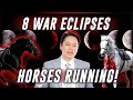 8 WAR Eclipses & 2 HORSES of the Apocalypse Running in London! (Mark Biltz & Palestinian Protesters)