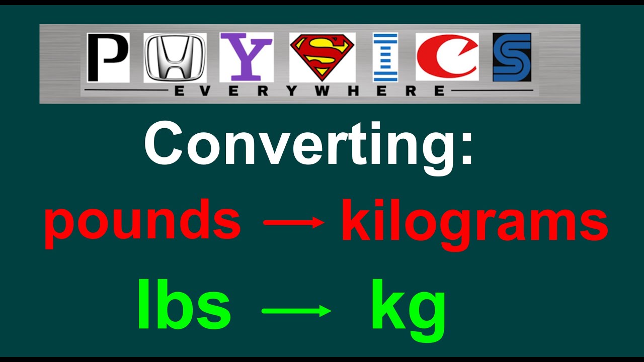 [EASY] Converting Pounds (lbs) To Kilograms (kg) - YouTube