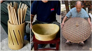 Bamboo Crafts - Old man make beautiful bamboo crafts - Making bamboo products 2021 #101