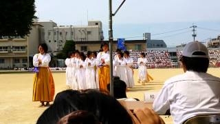 20140510 熊本慶誠高等学校 黄団演舞