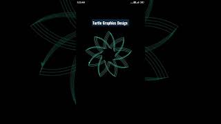 python GUI Module turtle Graphics Design | simple and easy drawing Library #shorts #coding #python