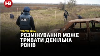 Касетні, фугасні міни та розтяжки – розмінування Херсонщини може тривати кілька років