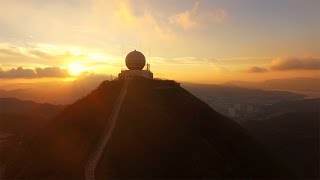 飛鵝山 大老山氣象站 日落 航拍