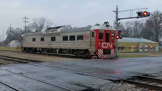 12/10/2021 - CN 1501, Budd RDC1, at Centralia, IL