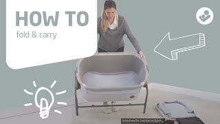 How to fold \u0026 carry the Maxi-Cosi Iora 2-in-1 bedside sleeper