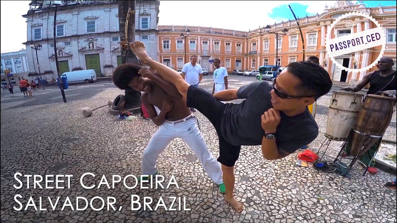 Capoeira Basic Moves On Streets Of Salvador Brazil Youtube
