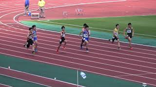 【中男5】2023  第27回  春季記録会  中学男子 100ｍ  タイムレース5組