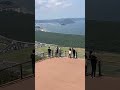 鏡山展望台 佐賀県唐津市鏡鏡山山頂 16カーブ 唐津湾と虹の松原の松林 絶景