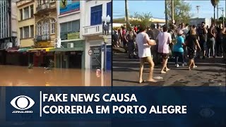 Boato sobre transbordamento de dique causa correria em Porto Alegre | Band Jornalismo