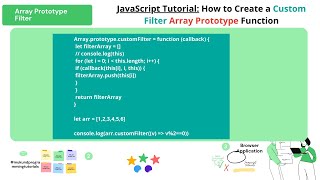 JavaScript Tutorial: How to Create a Custom Filter Array Prototype Function