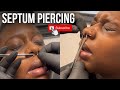 Septum piercing by Underground Tattoos Enfield #septum #shorts