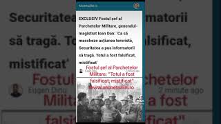 Fost șef al Parchetelor Militare, pentru AnchetaZilei.ro, despre Revoluție: Totul a fost falsificat