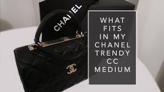 WHAT FITS IN MY BAG | CHANEL TRENDY CC | LUXE LUCK