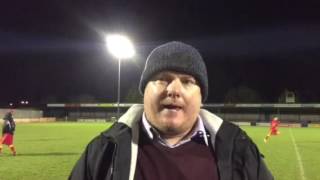 King's Lynn Town 1 Banbury United 0. Gary Setchell interview.