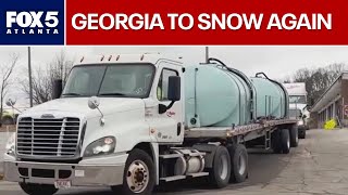 GDOT brine trucks treat Georgia roads before snow, ice | FOX 5 News