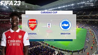 FIFA 23 | Arsenal vs Brighton - Carabao Cup - PS5 Gameplay