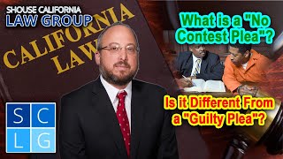 What is a "No Contest" plea? Is it different from a "Guilty" plea?