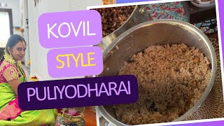 Authentic Kovil-Style Puliyodharai Recipe | Temple Tamarind Rice at Home 🍚🙏