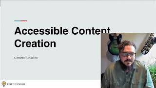 Accessible Content Creation - Content Structure