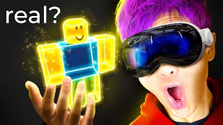 SURVIVING 24 HOURS In ROBLOX With APPLE VISION PRO! (VR HANDS, TOWER OF HECK & MORE!)
