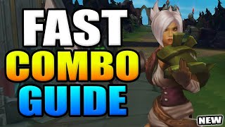 How to Riven Fast Q Combo Guide (Animation Cancel) - Season 11 Riven Guide (Tutorial)