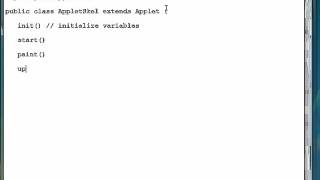 Creating A Java Applet Part 1