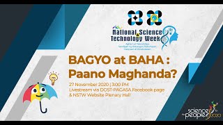 WEBINAR: BAGYO at BAHA: Paano Maghanda?