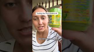 Testing Thai inhalers 🇹🇭 #thailand #herbal #hongthai #inhaler #vlog #fyp