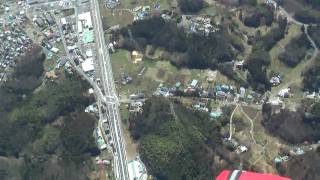 モーターパラグライダー撮影　嵐山町　平澤　上空