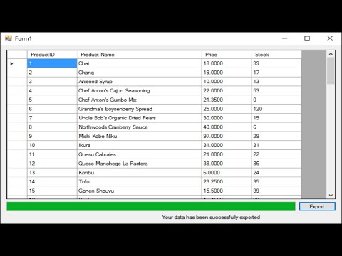 C# Tutorial - How to Export DataGridView To Excel File | FoxLearn C# Tutorial - How to Export DataGridView To Excel File | FoxLearn