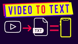 How to Convert a YouTube Video to Text On Mobile Phone | Creative Peers Urdu/Hindi