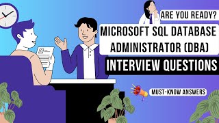 Microsoft SQL DBA Mock Interview | Real-World Questions & Answers for 2025 | SQL DBA Interview Prep