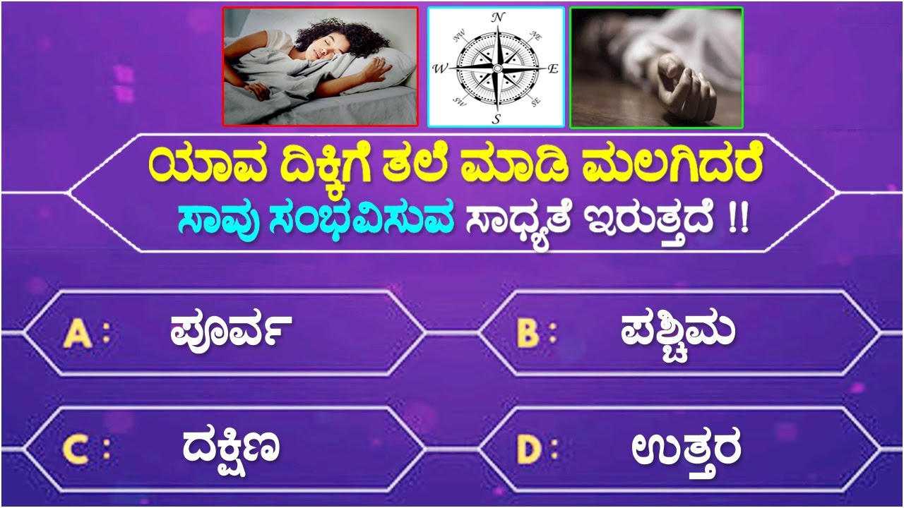 ಸಾಮಾನ್ಯ ಜ್ಞಾನ ರಸಪ್ರಶ್ನೆ! General Knowledge Quiz For Students! Kannada ...