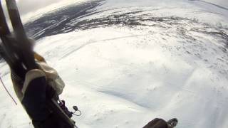 Skärmflyg - bergskurs - Åre - Tväråvalvet - Stendalen - 2015-04-02