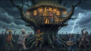 Surviving an Old Treehouse During a Zombie Apocalypse | Ghibli Cozy Time
