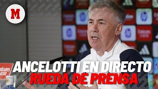 EN DIRECTO I Rueda de prensa de Ancelotti antes del partido Real Sociedad - Real Madrid, en vivo