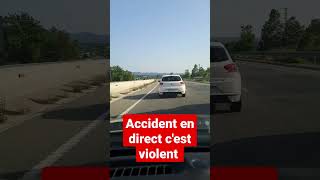 accident de voiture en direct c'est violent 😱😱😱 #accident #crash #choc #collision #violent #voiture