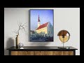 the art of estonia original tallinn watercolor