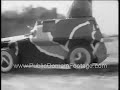 1938 high performace armed car invention archival footage www.publicdomainfootage.com