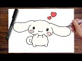 How To Draw CINNAMOROLL Easy Step-by-step Drawing Tutorial