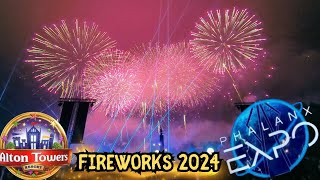 Alton Towers Goes BIG with Fireworks -  Phalanx Expo 2024! #altontowersfireworksfullshow